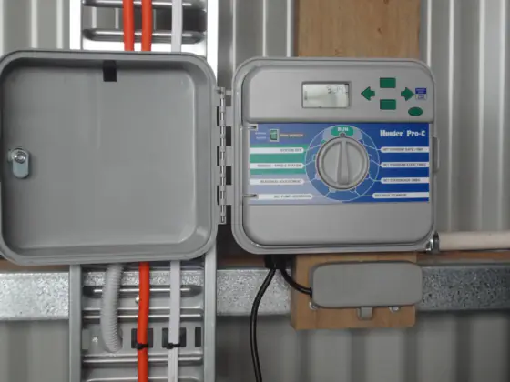 Irrigation controller installed by Goulburn Valley Sprinklers